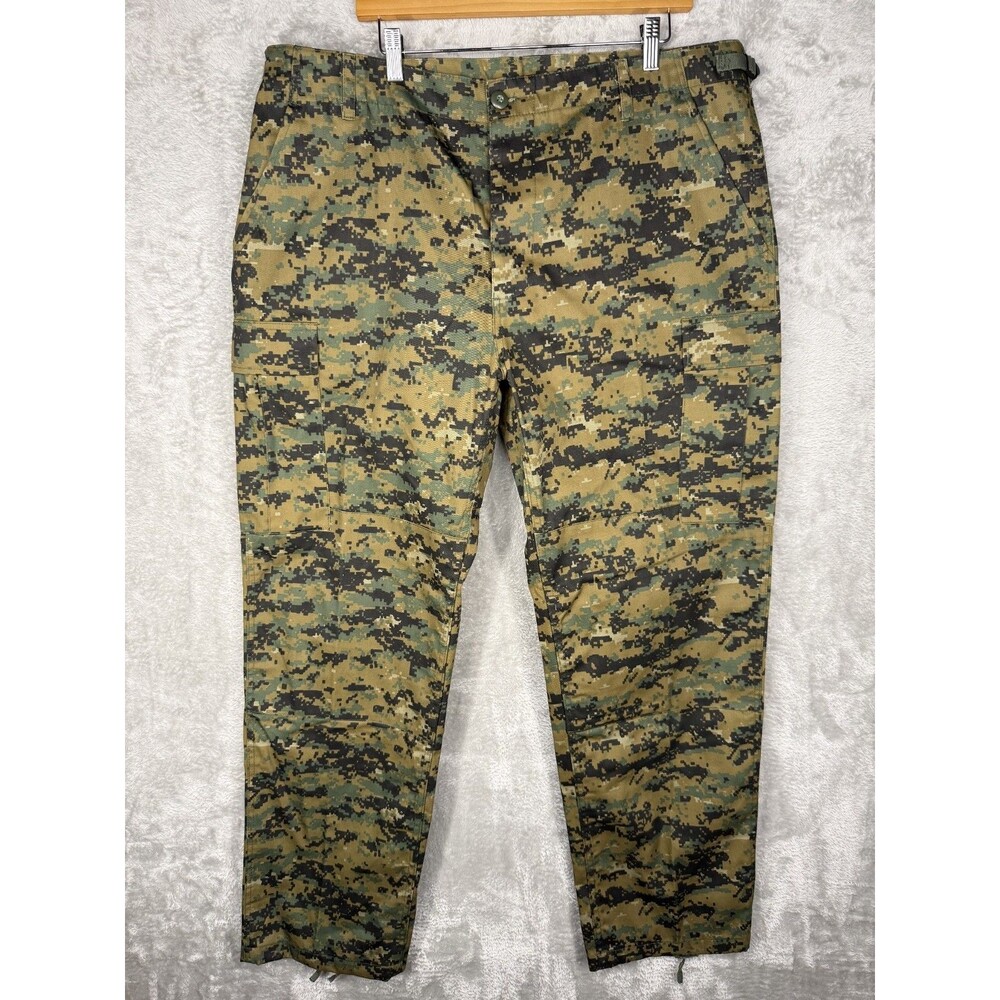 Mil-Tec Cargo Pants Mens XXL Button Fly Digi Camo Military Style Utility